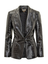 Giacca Elisabetta Franchi in Ecopelle Stampa Coccodrillo - Abbigliamento Donna | Lidia Shopping