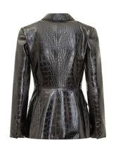 Giacca Elisabetta Franchi in Ecopelle Stampa Coccodrillo - Abbigliamento Donna | Lidia Shopping