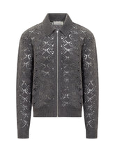 Giacca Grigia in Maglia Ricamata Jil Sander - Abbigliamento Uomo | Lidia Shopping