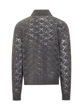 Giacca Grigia in Maglia Ricamata Jil Sander - Abbigliamento Uomo | Lidia Shopping