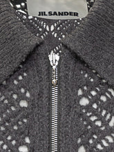 Giacca Grigia in Maglia Ricamata Jil Sander - Abbigliamento Uomo | Lidia Shopping