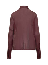 Camicia in organza Genny bordeaux - Abbigliamento Donna | Lidia Shopping