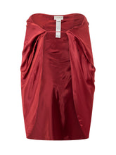 Genny Red Draped Satin Jacket - Collezione Happy Birthday | Lidia Shopping