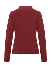 Gran Sasso Cardigan Rosso con Collo a Listino - Abbigliamento Donna | Lidia Shopping