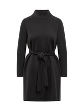 Abito Nero in Maglia con Cintura Gran Sasso - Abbigliamento Donna | Lidia Shopping