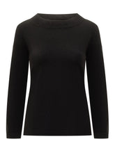 Gran Sasso Maglia Nera Girocollo in Lana - Abbigliamento Donna | Lidia Shopping