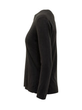 Gran Sasso Maglia Nera Girocollo in Lana - Abbigliamento Donna | Lidia Shopping