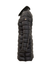 Michael Kors Piumino Lungo Nero con Cintura e Collo in Pelliccia - Abbigliamento Donna | Lidia Shopping
