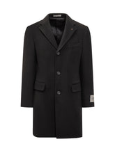 Corneliani Black Wool Coat - Collezione Happy Birthday | Lidia Shopping