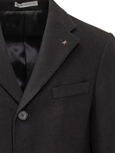 Corneliani Black Wool Coat - Collezione Happy Birthday | Lidia Shopping