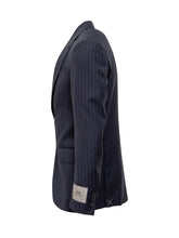 Abito Blu Gessato in Lana Corneliani - Abbigliamento Uomo | Lidia Shopping