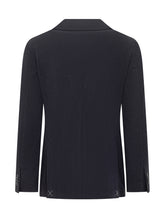 Corneliani Giacca Blu in Lana con Revers Classico - Abbigliamento Uomo | Lidia Shopping
