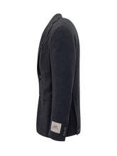 Corneliani Giacca Blu in Lana con Revers Classico - Abbigliamento Uomo | Lidia Shopping