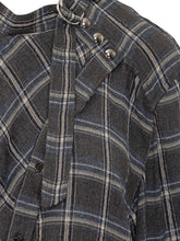 Isabel Marant Camicia Check Grigia con Collo Alto - Abbigliamento Donna | Lidia Shopping
