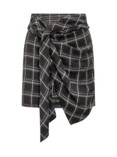 Isabel Marant Gonna a Quadri con Nodo Frontale - Abbigliamento Donna | Lidia Shopping