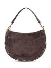 Isabel Marant Borsa Oskan Soft Zip in Suede Marrone - Borse A Spalla Donna | Lidia Shopping