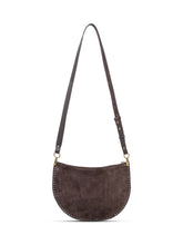 Isabel Marant Borsa Oskan Soft Zip in Suede Marrone - Borse A Spalla Donna | Lidia Shopping