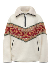 Pullover in Shearling con Motivo Geometrico Isabel Marant Étoile - Abbigliamento Donna | Lidia Shopping