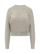 Isabel Marant Étoile Grey Sweater with Embroidered Logo - Collezione Happy Birthday | Lidia Shopping