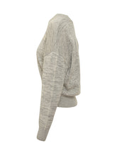Isabel Marant Étoile Grey Sweater with Embroidered Logo - Collezione Happy Birthday | Lidia Shopping