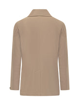 Corneliani Beige Double-Breasted Coat - Collezione Happy Birthday | Lidia Shopping