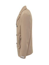 Corneliani Beige Double-Breasted Coat - Collezione Happy Birthday | Lidia Shopping