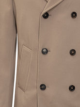 Corneliani Beige Double-Breasted Coat - Collezione Happy Birthday | Lidia Shopping