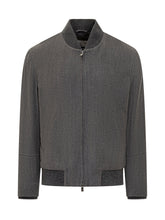 Corneliani Giacca Bomber Grigia Uomo - Abbigliamento Uomo | Lidia Shopping