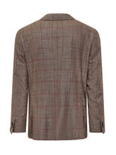 Corneliani Brown Prince of Wales Blazer - Collezione Happy Birthday | Lidia Shopping