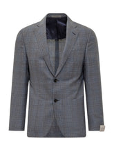 Corneliani Gray Prince of Wales Blazer - Collezione Happy Birthday | Lidia Shopping