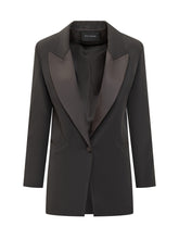 Actualee Black Blazer with Satin Lapels - Actualee | Lidia Shopping