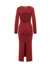 Abito Lungo in Maglia Bordeaux Akep - Abbigliamento Donna | Lidia Shopping