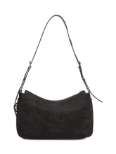 Michael Kors Borsa Hobo Media in Suede Nero - Borse A Spalla Donna | Lidia Shopping