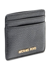 Michael Kors Portacarte in Pelle Nera Martellata - Accessori Donna | Lidia Shopping