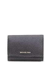 Michael Kors MD Trifold Wallet in Pelle Nera - Accessori Donna | Lidia Shopping