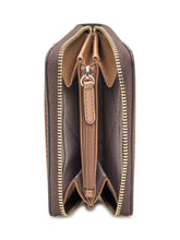 Michael Kors Portafoglio Zip in Tela Monogram Marrone - Accessori Donna | Lidia Shopping