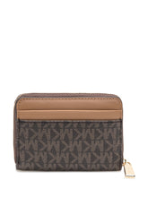Michael Kors Portafoglio Zip in Tela Monogram Marrone - Accessori Donna | Lidia Shopping