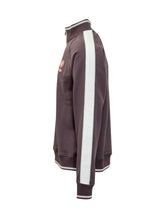Casablanca Felpa Bordeaux con Mezza Zip e Logo - Abbigliamento Uomo | Lidia Shopping