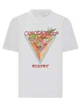 Casablanca White T-Shirt with Sushi Graphic Print - Casablanca | Lidia Shopping