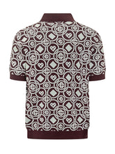 Casablanca Polo Bordeaux con Logo All Over - Abbigliamento Uomo | Lidia Shopping