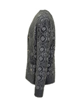 Casablanca Cardigan in Lana con Logo Monogram Grigio - Abbigliamento Uomo | Lidia Shopping