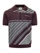 Casablanca Short-Sleeve Polo with Geometric Pattern - Casablanca | Lidia Shopping