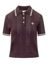 Casablanca Polo in Maglia con Dettagli a Righe - Abbigliamento Donna | Lidia Shopping