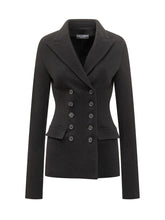 Dolce & Gabbana Black Wool Double-Breasted Blazer - Collezione Happy Birthday | Lidia Shopping