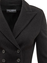 Dolce & Gabbana Black Wool Double-Breasted Blazer - Collezione Happy Birthday | Lidia Shopping