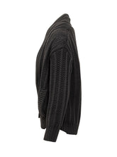 Dolce & Gabbana Black Oversize Cable Knit Cardigan - Collezione Happy Birthday | Lidia Shopping