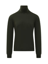 Slowear Green Lightweight Wool Turtleneck Sweater - Collezione Happy Birthday | Lidia Shopping