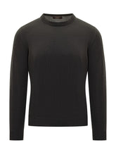 Slowear Grey Technical Wool Long Sleeve Sweater - Collezione Happy Birthday | Lidia Shopping