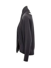 Zanone Maglia Nera con Sciarpa Integrata - Abbigliamento Donna | Lidia Shopping