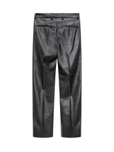 Incotex Pantaloni Neri in Pelle a Vita Alta - Abbigliamento Donna | Lidia Shopping